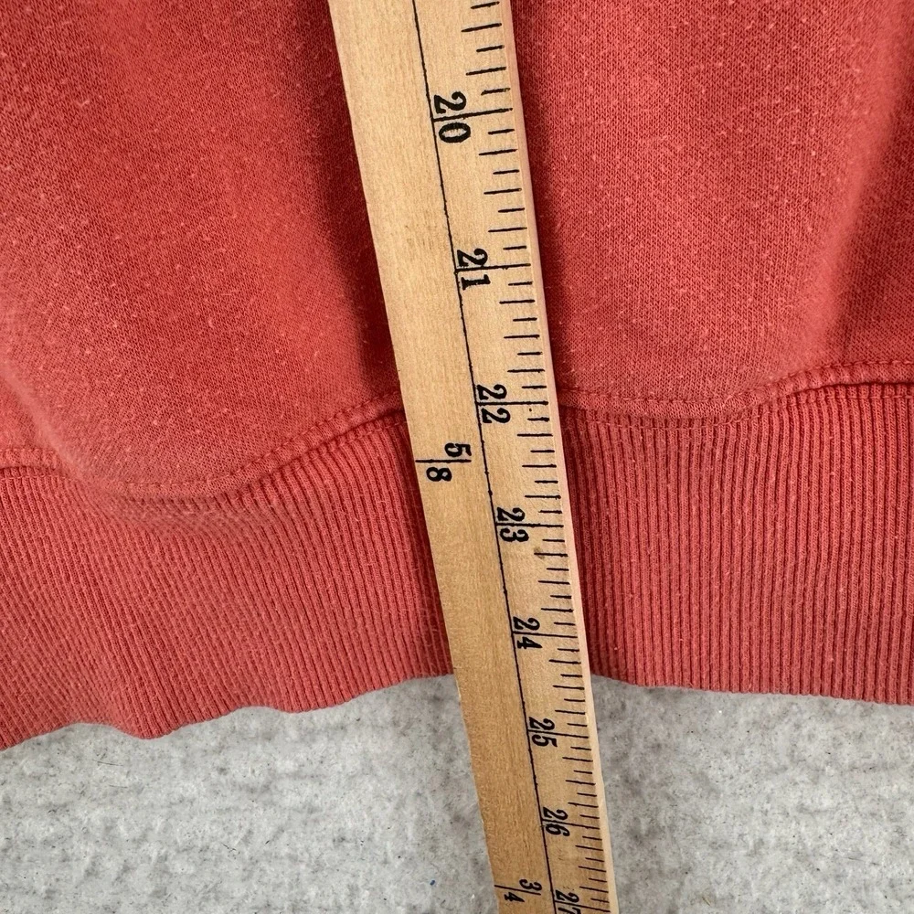 The North Face Sweatshirt Mens Small Pink Hoodie Fleece‎ Sweatshirt Center Logo
